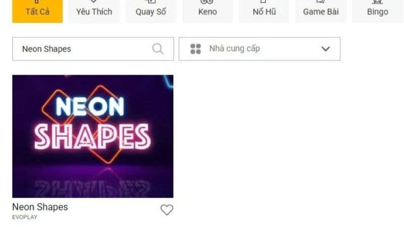 Mở Chuỗi Thắng Cùng Neon Shapes Sau Khi Tải Sunwin